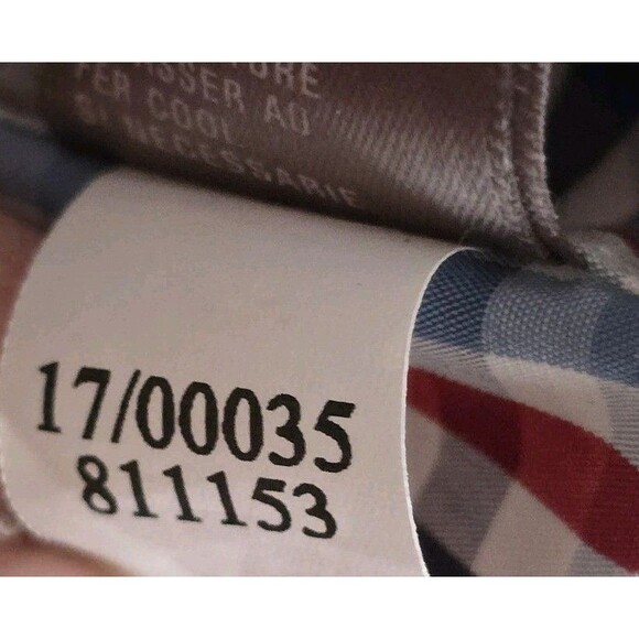 Onward Reserve Shirt Mens Large Red Blue Plaid Classic Fit Non Iron Cotton - Picture 15 of 16